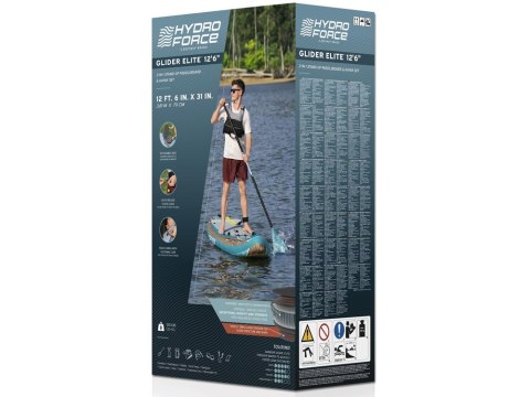 Bestway Bestway SUP HydroForce Glider Elite 381x79x15cm 2w1 6532G