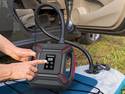 Bestway Bestway Wysokociśnieniowa elektryczna pompka powietrzna DC 4 adaptery 62265