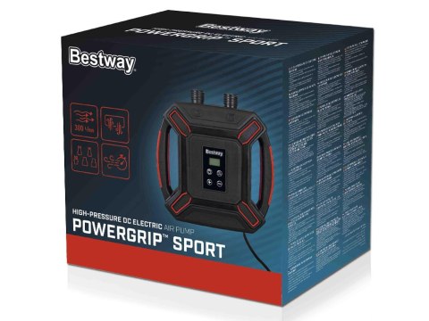 Bestway Bestway Wysokociśnieniowa elektryczna pompka powietrzna DC 4 adaptery 62265