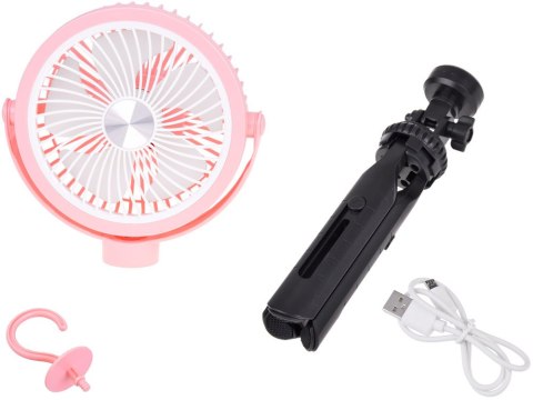 JOKOMISIADA Cichy Wiatrak biurkowy Wentylator Bezprzewodowy USB 3 x nawiew ZA5609