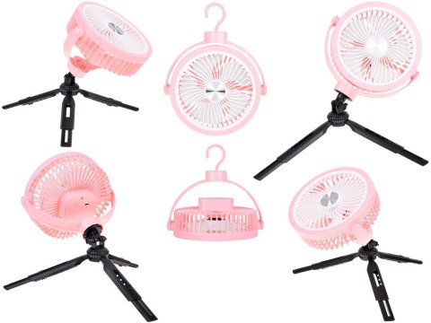 JOKOMISIADA Cichy Wiatrak biurkowy Wentylator Bezprzewodowy USB 3 x nawiew ZA5609