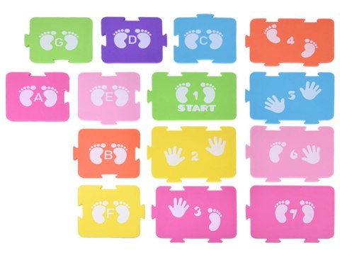 JOKOMISIADA Dynamiczna gra ruchowa "Działaj z zamieszaniem" - piankowe puzzle ZA5611