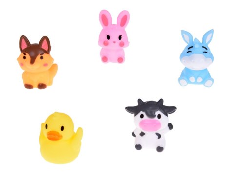 JOKOMISIADA Gumowe pacynki na palec Zwierzątka z FARMY - zestaw 5 figurek ZA5600