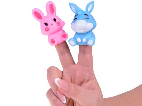 JOKOMISIADA Gumowe pacynki na palec Zwierzątka z FARMY - zestaw 5 figurek ZA5600