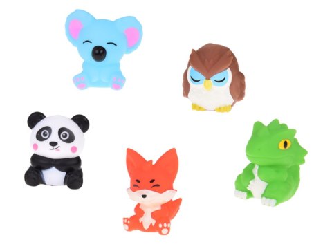 JOKOMISIADA Gumowe pacynki na palec Zwierzątka z ZOO - zestaw 5 figurek ZA5601