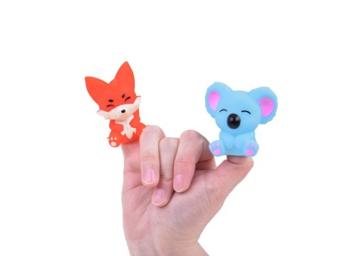 JOKOMISIADA Gumowe pacynki na palec Zwierzątka z ZOO - zestaw 5 figurek ZA5601