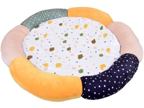 JOKOMISIADA Miękka mata edukacyjna z pałąkiem CHMURKA w stonowanych kolorach ZA5590