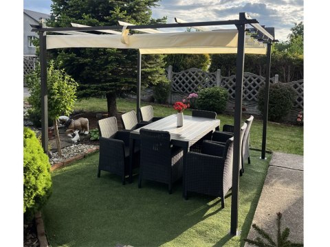 JOKOMISIADA PERGOLA ogrodowa Para Sole ESTIVO Altana tarasowa 3x3x2,4m SP0835