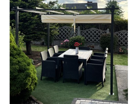 JOKOMISIADA PERGOLA ogrodowa Para Sole ESTIVO Altana tarasowa 3x3x2,4m SP0835