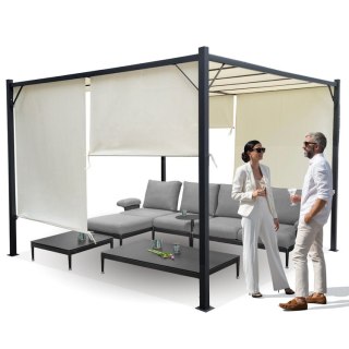 JOKOMISIADA PERGOLA ogrodowa Para Sole ZONA Altana tarasowa 3x3x2m ROLETY SP0836