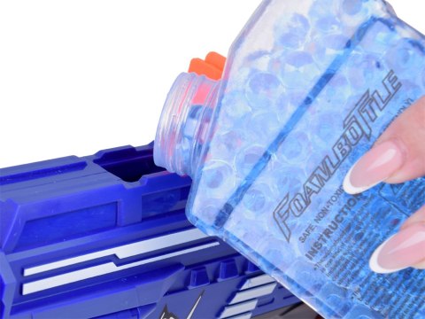 JOKOMISIADA Pistolet Shotgun 2w1 + Naboje piankowe żelowe Tarcza Okulary Puszki ZA5564