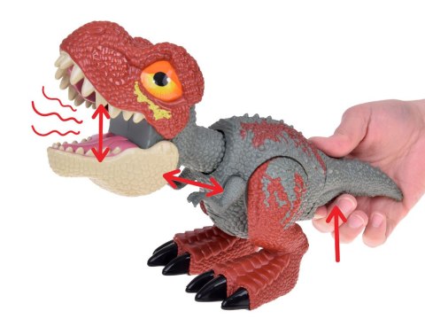JOKOMISIADA Ruchomy DINOZAUR Tyranozaur Rex Dźwięk + światło CZERWONY ZA5589