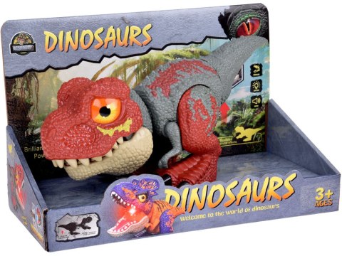 JOKOMISIADA Ruchomy DINOZAUR Tyranozaur Rex Dźwięk + światło CZERWONY ZA5589
