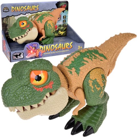 JOKOMISIADA Ruchomy DINOZAUR Tyranozaur Rex Dźwięk + światło ZIELONY ZA5589