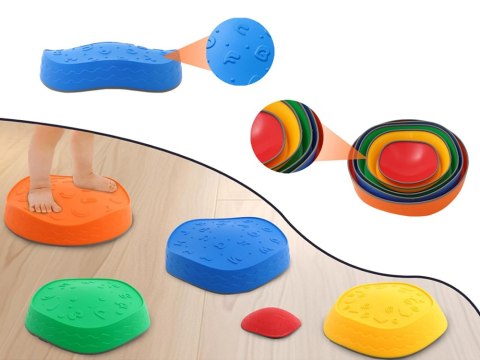 JOKOMISIADA Ścieżka Sensoryczna balans Kamienie do treningu równowagi 5 sztuk SP0833