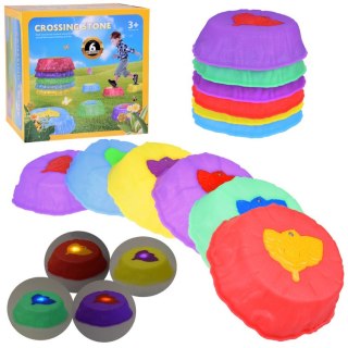 JOKOMISIADA Świecąca ścieżka sensoryczna - kamienie do treningu równowagi 6 szt. SP0828