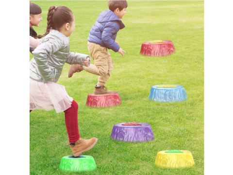 JOKOMISIADA Świecąca ścieżka sensoryczna - kamienie do treningu równowagi 6 szt. SP0828