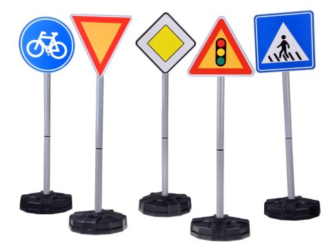 JOKOMISIADA Zestaw edukacyjny - Znaki drogowe do zabawy dla dzieci ZA5607