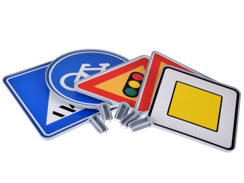 JOKOMISIADA Zestaw edukacyjny - Znaki drogowe do zabawy dla dzieci ZA5607