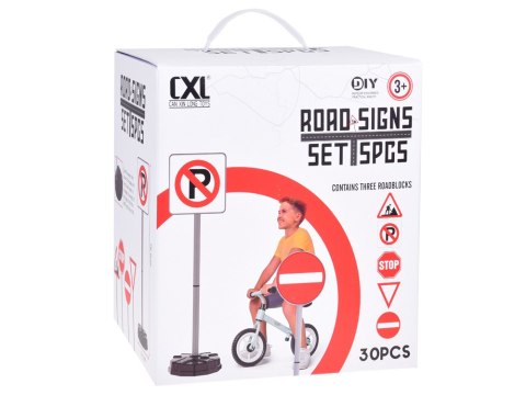JOKOMISIADA Zestaw edukacyjny - Znaki drogowe do zabawy dla dzieci ZA5608