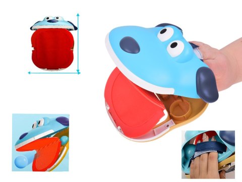 JOKOMISIADA Zestaw sportowy - gra zręcznościowa Wyrzutnia PIES + 4 piłki ZA5604