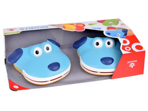 JOKOMISIADA Zestaw sportowy - gra zręcznościowa Wyrzutnia PIES + 4 piłki ZA5604