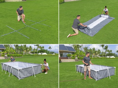 Producent niezdefiniowany Bestway Basen STELAŻOWY 366x201x66cm 7w1 561FV