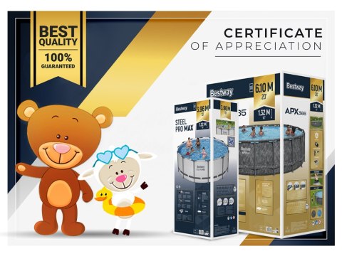 Producent niezdefiniowany Bestway Basen STELAŻOWY 366x201x66cm 7w1 561FV