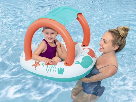 Producent niezdefiniowany Bestway Dmuchany Ponton comfort plush łódka odpinany dach z dnem 34203