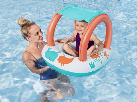 Producent niezdefiniowany Bestway Dmuchany Ponton comfort plush łódka odpinany dach z dnem 34203