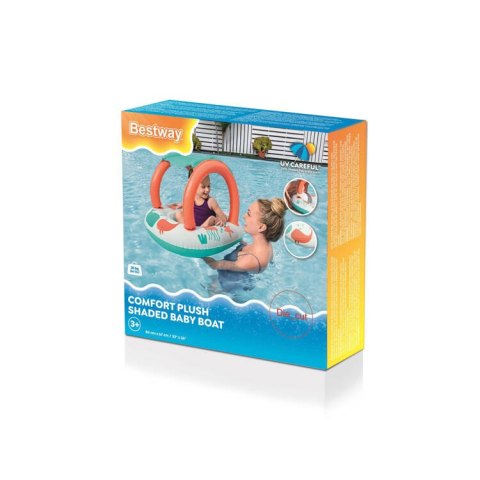 Producent niezdefiniowany Bestway Dmuchany Ponton comfort plush łódka odpinany dach z dnem 34203