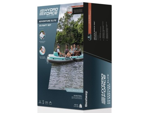 Producent niezdefiniowany Bestway Dmuchany ponton 5os 600kg Adventure Elite X5 315x166cm wiosła 65159