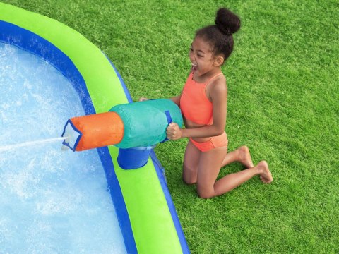 Producent niezdefiniowany Bestway Wodny PLAC ZABAW H2O Go 365x320x270cm zjeżdżalnia i wyrzutnia 53408