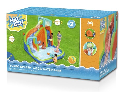 Producent niezdefiniowany Bestway Wodny PLAC ZABAW H2O Go 365x320x270cm zjeżdżalnia i wyrzutnia 53408