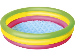 Bestway Bestway tęczowy basen dmuchany brodzik basenik 102cm miękkie dno 51104