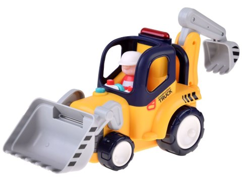 Hola Zdalnie sterowane auto budowlane SPYCHACZ-KOPARKA Dźwięk + światła ZA5669