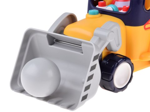 Hola Zdalnie sterowane auto budowlane SPYCHACZ-KOPARKA Dźwięk + światła ZA5669