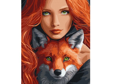 Ideyka Zestaw do malowania po numerach na płótnie Ognisty lis40x50 AP0044