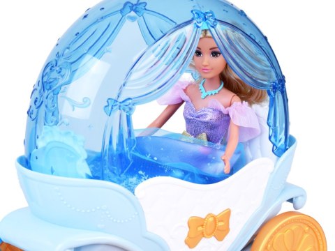 JOKOMISIADA Bajkowa lalka księżniczka w balowej sukni + królewska karoca koń ZA5705