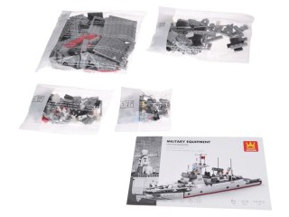JOKOMISIADA Klocki Techniczne Wange Okręt Type 052D Destroyer Statek 376ele ZA5673