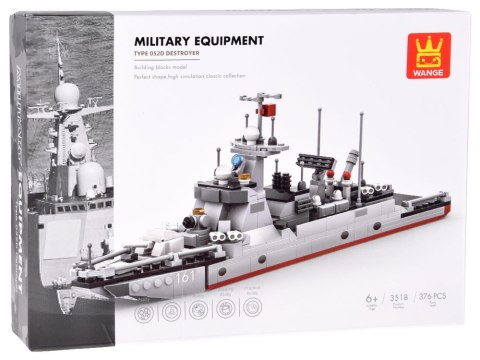 JOKOMISIADA Klocki Techniczne Wange Okręt Type 052D Destroyer Statek 376ele ZA5673