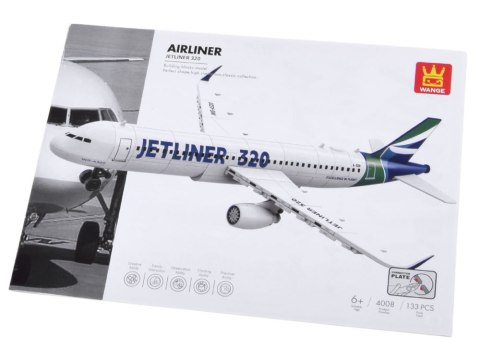 JOKOMISIADA Klocki konstrukcyjne Samolot Jetliner 320 model pasażerski 133 ele ZA5678