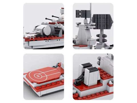 JOKOMISIADA Klocki techniczne Statek Okręt Wojskowy krążownik Varyag 396 ele ZA5674