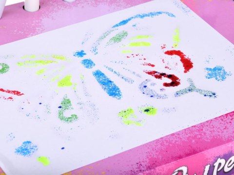 JOKOMISIADA Kreatywny zestaw plastyczny AIRBRUSH - pompka pisaki i szablony ZA5709