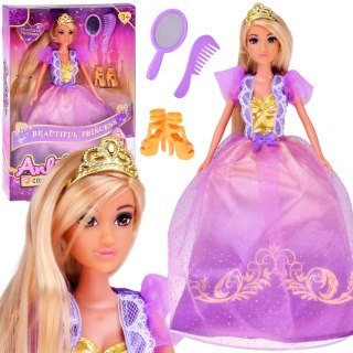 JOKOMISIADA Lalka długowłosa księżniczka w balowej sukni + dodatki ZA5704