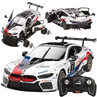 JOKOMISIADA Rastar BMW M8 GTE model 1:18 do złożenia - auto zdalnie sterowane RC0708