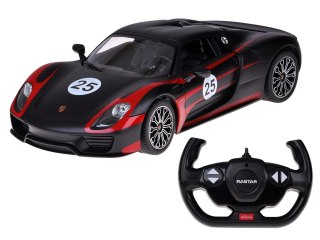 JOKOMISIADA Rastar auto zdalnie sterowane Porsche 918 Spyder 1:14 pilot ośw RC0711