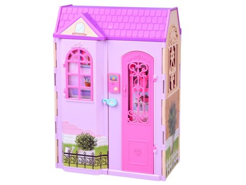 JOKOMISIADA Rozkładany domek dla lalki walizka mebelki + lalka Anlily ZA5694