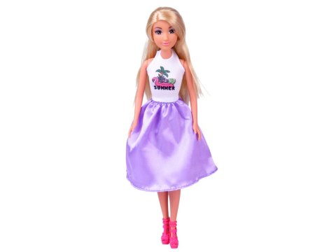 JOKOMISIADA Rozkładany domek dla lalki walizka mebelki + lalka Anlily ZA5694