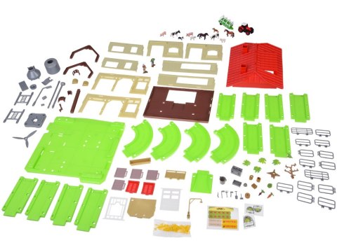 JOKOMISIADA SERIA ZWIERZĘTA FARMA Stodoła z drogą + traktor, figurki i akcesoria ZA5687